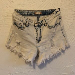 Altar’d State Distressed Jean Shorts